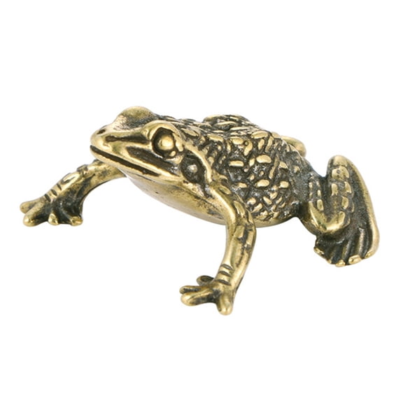 Tizuqe Brass Frogs Statue Figurines Home Decorations Frogs Sculpture Table Centerpiec