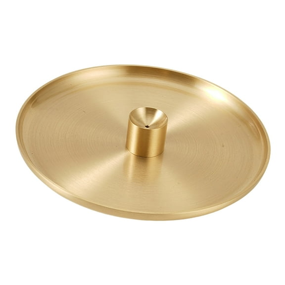 Tizuqe Brass Incenses Stick Holder with Ashes Catchers Tray for Meditations Home Decors