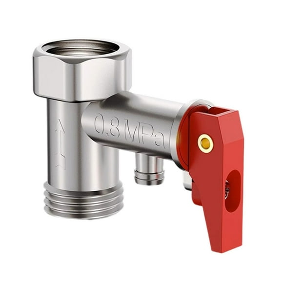 Tizuqe Brass Safety Pressure Release Valves Adjustable Pressure Relief Valves with Check Function for Electric Water Heaters