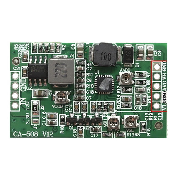 Tizuqe CA-408/CA-508 LCD Screen TCON Board Boost Conversion Module Adjustable Voltage 4-Channel for Electronics DIY Repair