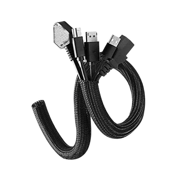 Tizuqe Cable Sleeve Split Cord Protectors Split Sleeving Pet Proof Durability Organizers