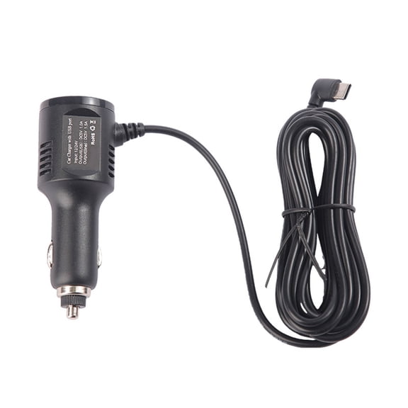 Tizuqe Car Charger 340cm Angled USB C Cable USB Port Intelligent Current Distribution