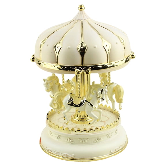 Tizuqe Carousels Music Box Musical Carousels Horse Figurines Ornament Home Decoration