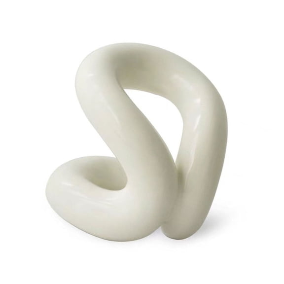 Tizuqe Ceramics Pen Holder Simple Rope Knots Storage Shelf for Toothbrushes Home Decors