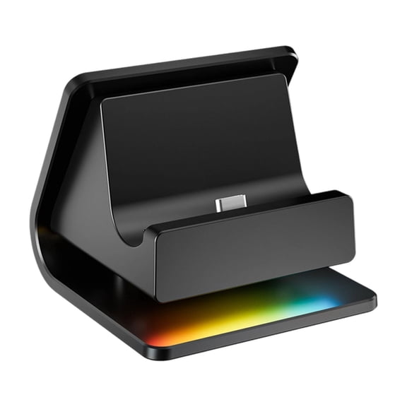Tizuqe Charging Stand Dock For Game Console With Adjustable Multiple Color Lighting And 35° Viewing Tilt 20V/3A Power Delivery