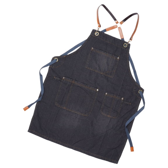 Tizuqe Chef Apron Adjustable Barista Apron with Pockets Kitchen Cooking Baking Aprons