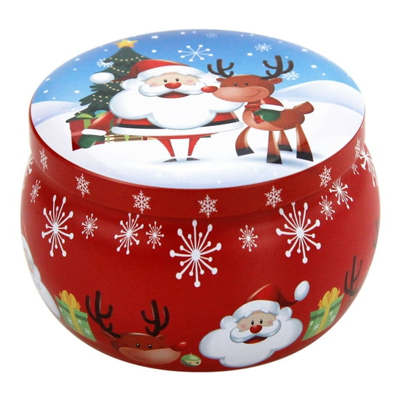 Tizuqe Christmas Candle Tins for Candle Making Empty Candle Containers with Lids
