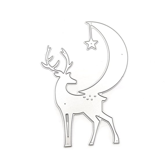 Tizuqe Christmas Elk Metal Cutting Dies Stencil DIY Scrapbooking Album Paper Card Template Mold Embossing Craft Decoration