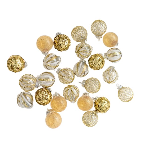 Tizuqe Christmas Sphere Ornament Table Decors Shimmering Festival Baubles Set Christmas Tree and Party Decoration Essential