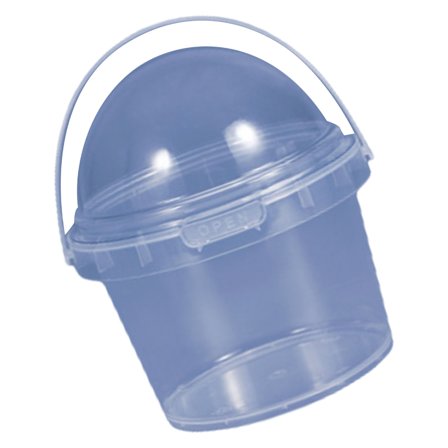 Tizuqe Clear Plastic Food Container Sturdy Storage Bucket For Home And Commercial Use