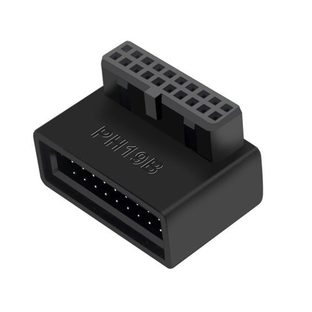 Tizuqe Computer Motherboard Header Adapter USB 3.0 19P/20P 90 Degree ...