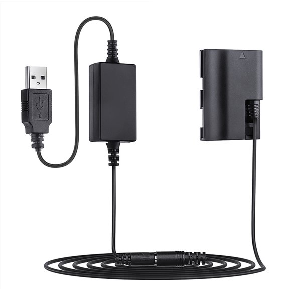 Tizuqe USB to DR E6 for LP E6 ACK-E6 Dummy Battery Portable Camera Power Source for 5D