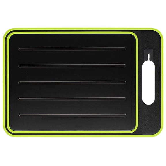 Tizuqe Convenient Defrosting Tray Double Sided Cutting Board Easy to Clean Chopping Board with Grater Sharpener Kitchen Tool