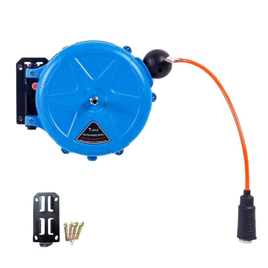 Tizuqe Convenient Garden Hoses Reel with Auto Locking Function for Efficiency Retraction