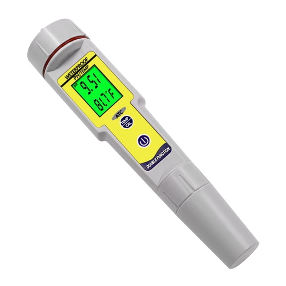 Tizuqe Convenient Plastic pH Meter Accurate & Durable Food pH Tester with Stable Readings for Food & Beverage Industry Durable
