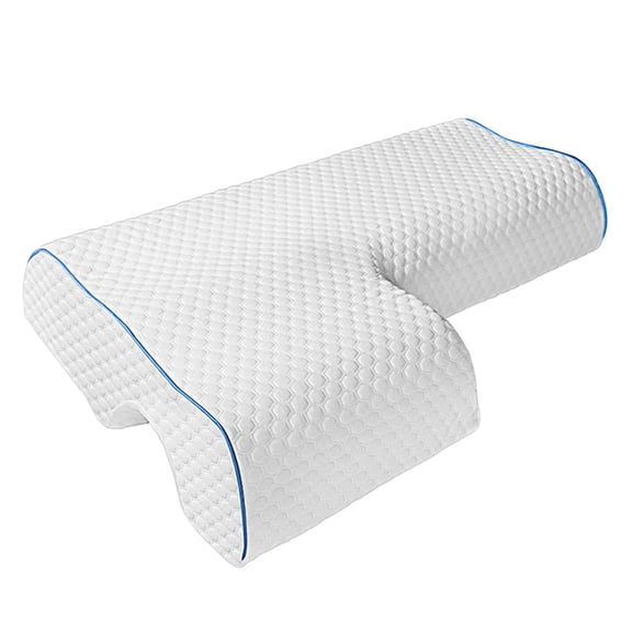 Tizuqe Couples Pillow Arm Rest Memory Foam Anti Pressure Arched Sleeping Cuddle Cushion
