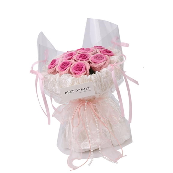 Tizuqe Crochet Flower Bouquet Supplies with Step-by-Step Video Tutorial Instruction