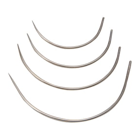 Tizuqe Curved Needles 4 Pcs Hand Sewing Upholstery Repair Kint Entrance Rug Woven