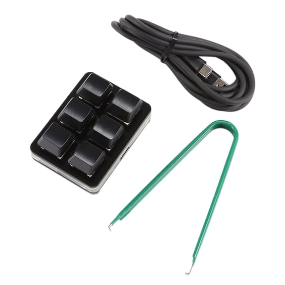 Tizuqe Customizable 6 Key Keypad, Mechanical Computer Game Keyboards Macros Programming