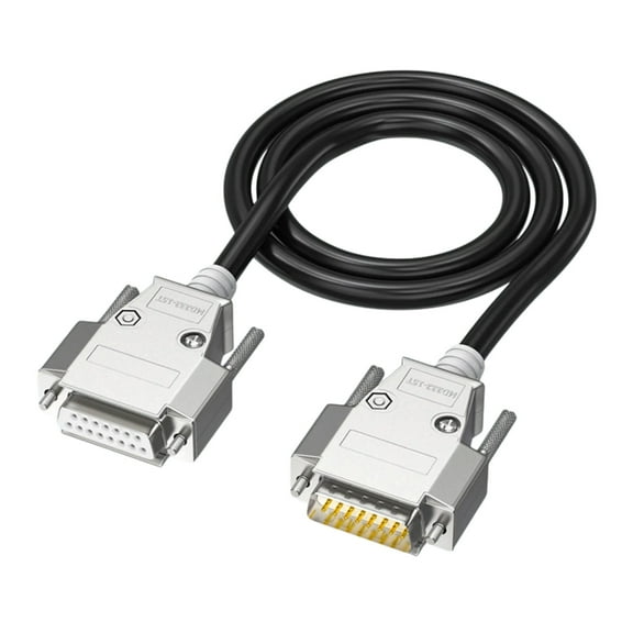 Tizuqe DB15 Data Cable 2 Row 15Pin Connectors Wire Line for Computer Modem