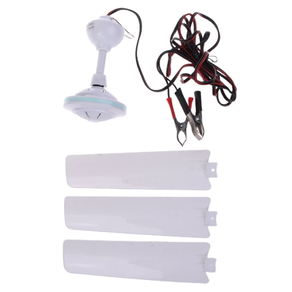 Tizuqe DC12V Ceiling Fan for School Dormitory Bed Outdoor Picnics BBQ