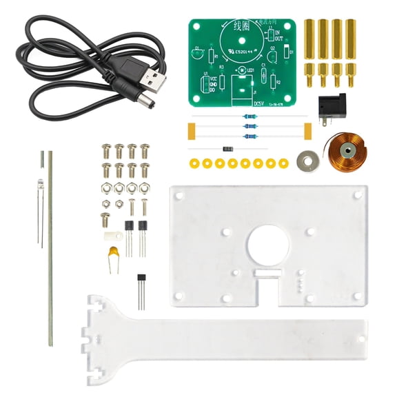Tizuqe DIY Electromagnetic Swing Science Kit Swing Induction Teaching Tool with LED Light for Educational Soldering Project