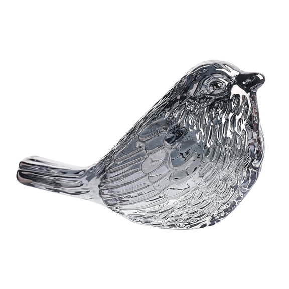 Tizuqe Delicate Glass Bird Figurine Crystal Desk Decoration Gift For Nature Lover