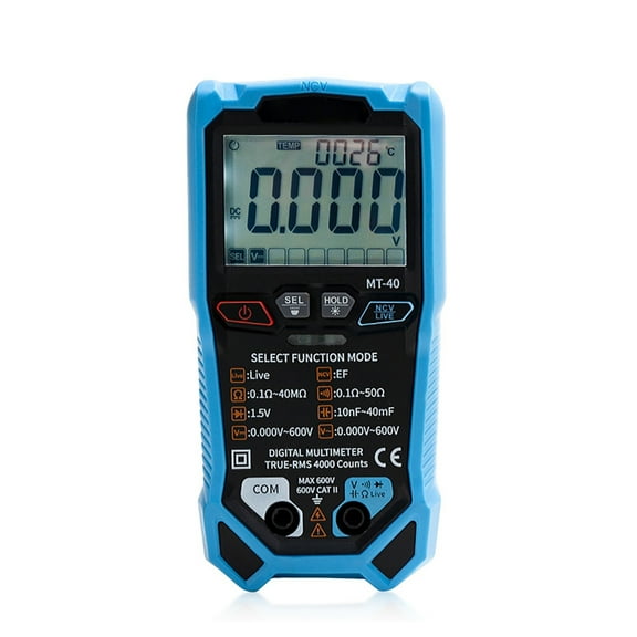 Tizuqe Digital Multimeter Voltmeter Electrical Continuity Tester for Accurate Current Resistance Testing with Large LCD Display