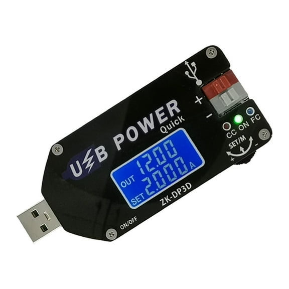 Tizuqe Digital USB Adjustable Power Supply Module Constant Voltage Constant Current QC2.0 3.0 Step Up Boost Module Fan Governor