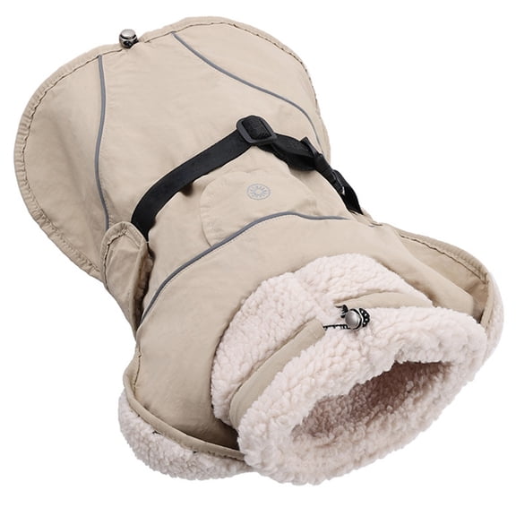 Tizuqe Dog Coat Winter Clothes Waterproof Insulated With Adjustment Fleece Collar And Reflective Strips For Outdoor Activity