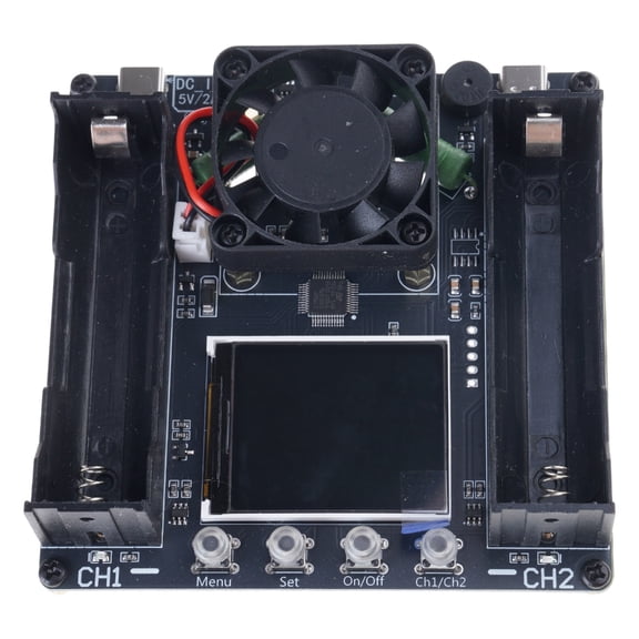 Tizuqe Double Channel 18650 Battery Capacity Tester with Discharge Function 100mm