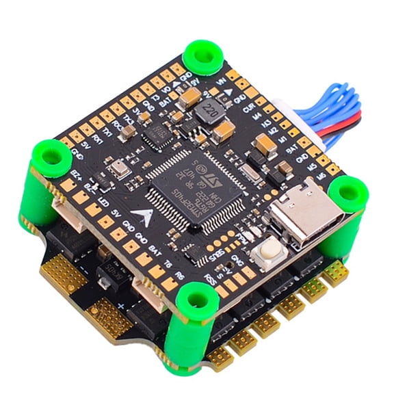 Tizuqe Drones Racing F405V3 Flight Tower, 60A Integrated Speed Controller, 2 BEC, for 2 6S Racing Drones Flight Controller