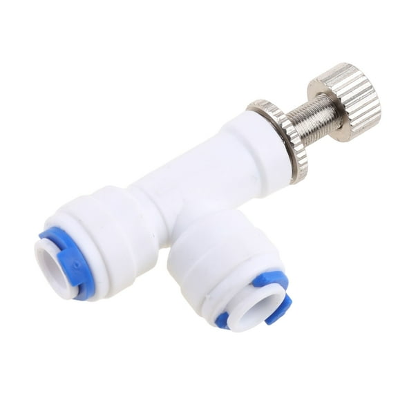 Tizuqe Durable 1/4" Hose RO Water-Flow Regulator Waterflow Control Valve Connector Fitting Water Speed Controller Adjust Valve
