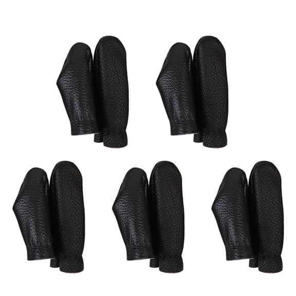 Tizuqe 5 Sets/10Sets Thimble Finger Protector Thumb and Index Finger Thimble/Protector for Hand Sewing Needlework Craft