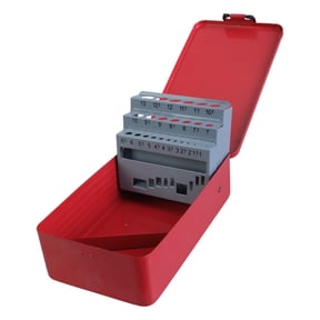 Tizuqe Easy Carry Drill Bit Organizers with Indexed Slots Iron for Easy Identification