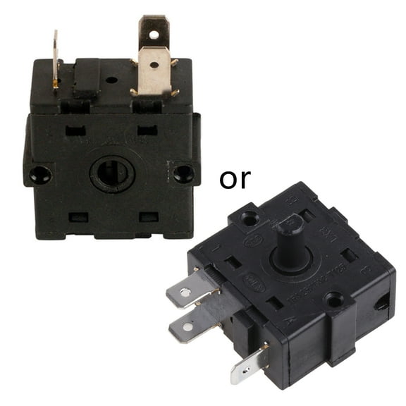 Tizuqe Electric Heater Shift Gear Switch 5 Pin 3 Pin Heater Power Switch Heater Gear Adjustment Rotary Switch Universal Power