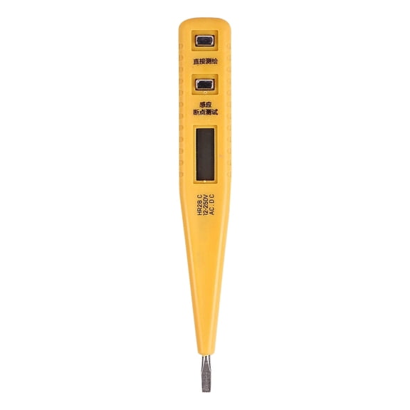 Tizuqe Electrical Circuit Tester Pen With LCD Screen 12-250V Detection Twin Testing Mode Portable ABS Construction Professional
