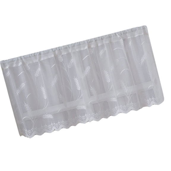 Tizuqe Elegant Cafe Curtains White Lace Decoration Portable for Privacy and Natural Lighting