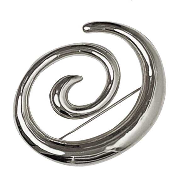 Osdhezcn Elegant Lapel Pin Eye Catching Vortex Shaped Brooch Pin for Daily Wear Parties