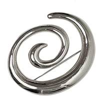 Osdhezcn Elegant Lapel Pin Eye Catching Vortex Shaped Brooch Pin for Daily Wear Parties