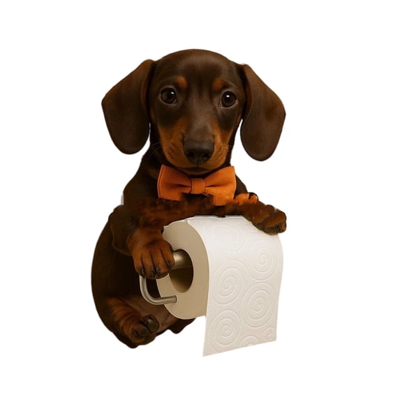 Tizuqe Elegant Pet Themed Resin Tissue Holder Multifunctional Kitchen Organizers Stylish Bathroom Countertop Decors