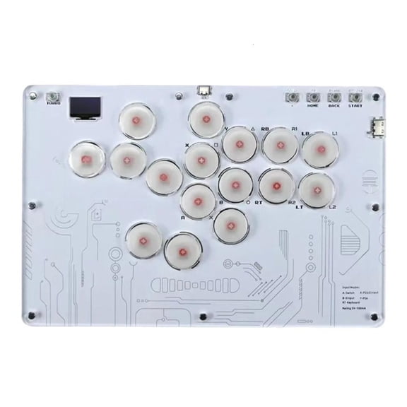 Tizuqe Ergonomic Arcade Game Controller Keyboards, Quality LED Arcade Keyboards for P4 Arcade Comfort and Durability