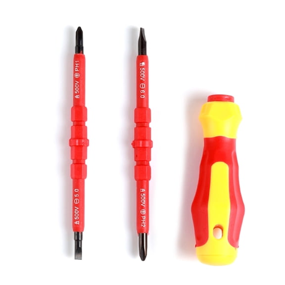 Tizuqe Essential MultiType Insulated Screwdriver Set For Effective Electrical Work Tool