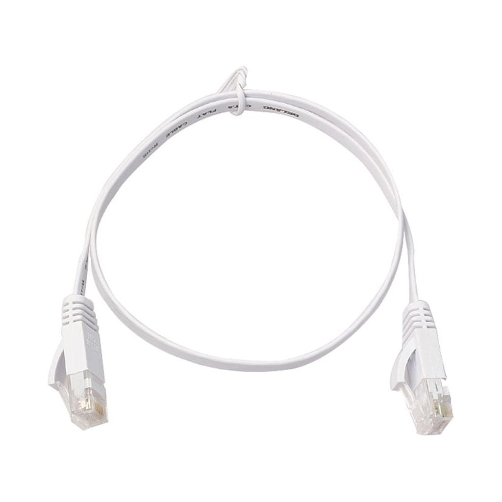 Tizuqe Ethernet CAT6 Internet Network Flat Black Cable Cord Patch RJ45 ...