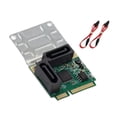 thumbnail image 1 of Tizuqe Expand Storage Mini PCIe To Four SATA3.0 Port Adapter Converter Card for SSDs, 1 of 7