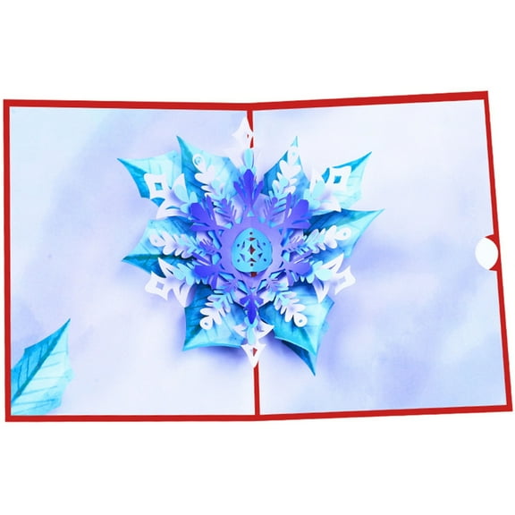Tizuqe Exquisite 3D Ice World Christmas Card Memorable Holiday Greetings