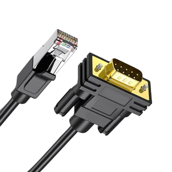 Tizuqe Fast Speed RJ45 To DB9Pin Serial Console Cable 4.92Ft For Routers Switches With Double Shielded Coppered Line
