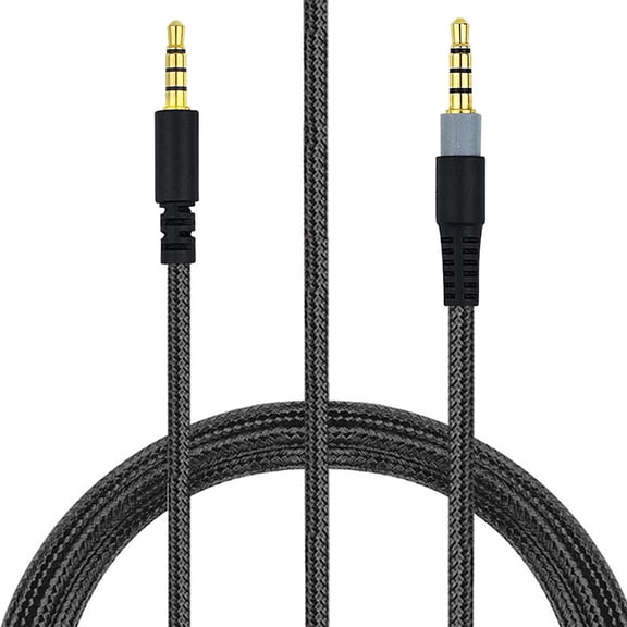 Tizuqe Flexible Aux Cable 3.5mm Wire for Cloud Gamings Headsets with Volumes Control