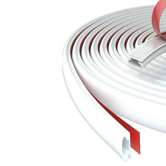 Tizuqe Flexible Quarter Round Trim Molding with Adhesive Rubber Waterproof Bendable Trim Molding for Wall & Cabinet Edges