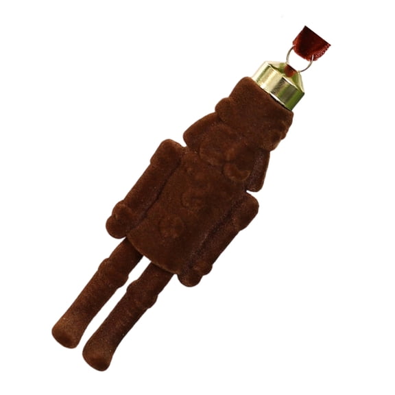 Tizuqe Flocking Nutcrackers Hanging Decoration for Indoor Outdoor Use Plastic Christmas Ornament For Tree Door Window